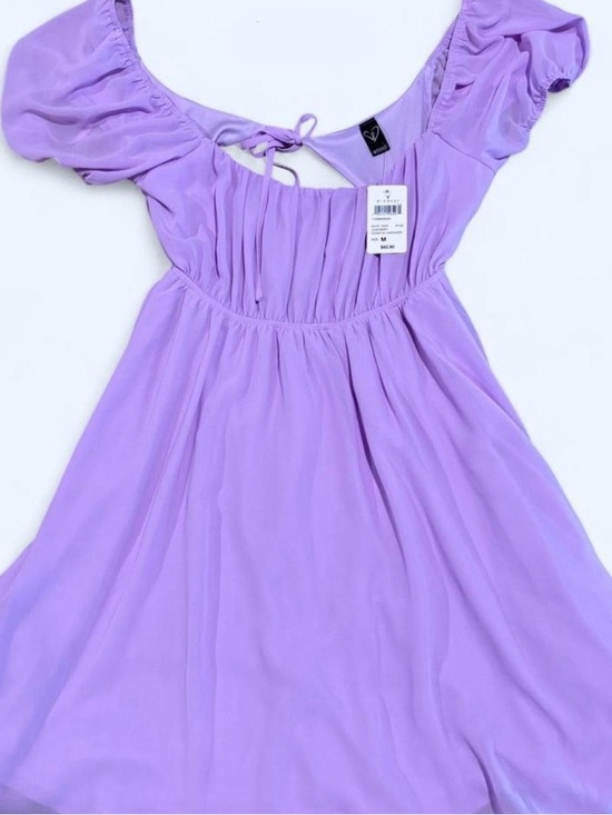 Windsor Dresses & Skirts - Lavender Puff-Sleeve Women’s ' Dress -